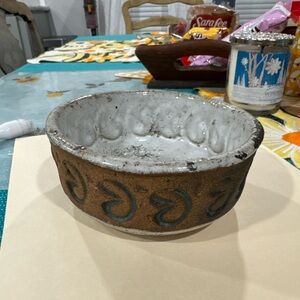 MCM Vintage Isla Del Sol Ceramic Pottery Puerto Rico Hal Lasky Bowl 5.5”D (A)